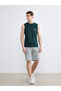 Original Oval Collar Printed Men's Sleeveless T-Shirt - 2
