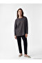Original Oval Collar Stone Embellished Blouse - 4