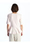 Original Oval Neck Peplum Blouse - 4