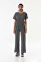 Ribbed Elastic Waist Camisole Suit - 8