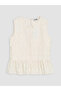 Two Mt Shop Quality Oval Collar Girls' Peplum Blouse - 4