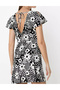 Rochie scurta, Alb/Negru - 2