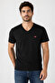 Men's V-neck CoTTon T-Shirt - Brand Logo 85641 - 8