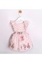 Girl's Sweet Rabbit Print Low-Cut Dress 2-5 Years Old Pink - 2