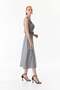 V-Neck Ruffle Dress with Belt - 4