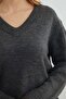 Basic V-Neck Casual Sweater - 8