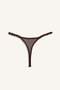 Lace Detailed Brown Tulle Panties I3926Ax26Au - 6