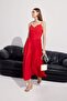100% Cotton Poplin Strappy Midi Dress F7075Ax25Sm - 3