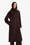 Warm Detachable Faux Fur Collar Regular Fit Buttoned Pocketed Long Cashmere Coat F5574Ax25Wn - 2