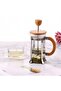 Metal Cage Bamboo Handle Bamboo Lid Glass Herb Strainer French Press 350 Ml. - 3