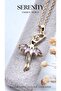 Colorful Stone Dancing Ballerina Steel Necklace - 3