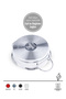 Rafadan 2-Piece Steel Pot Set |   20-22 cm |   18/10 Stainless Steel |   Induction Base | - 4