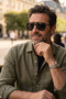 Men's uv400 black pilot retro sunglasses wp25-23 c2 e - 3