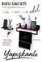 Bathroom Set with Shelves Black-Gold Shelf & Black-Burgundy Shelf |   Shelf Towel Rack & Toilet Paper Holder Set of 2