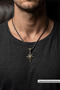 Handcrafted Stainless Steel Chain Men's Necklace with Compass and North Star Motifs - 2