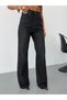 Women's High Waist Wide Leg Jean Pants Straight Cut Loose Leg Denim - 3