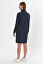 Vertical Collar Zippered Tunic Dress (B22-21501) - 4