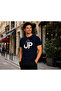 Level up Premium Unisex T-Shirt 100% Cotton Modern Navy Blue T-Shirt - 4