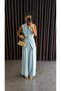 Women's B Belted Vest Suit Baby Blue - 4