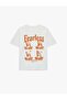 Comfortable Fit Short Sleeve Crew Neck Cotton Teddy Bear T-Shirt with Printed Back - 4