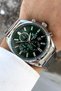 100% Original Brand Steel Band with Green Dial 2 Years Warranty Waterproof Men's Watch - 3