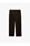 Regular Fit Viscose Blend Pleated Fabric Trousers with Pockets - 5
