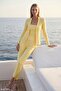 Single Button Openwork Jacket - 4