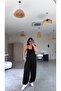 Black Modal Rope Strap Shalwar Set - 5
