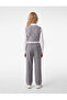 Elastic Waist Bowknot Viscose Blend Pocket Detail Loose Fit Wide Leg Pants - 2