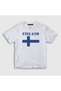 Unisex Children's White Flag Finland Finnish T-Shirt 586647Tt