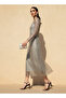 Embellished Sequin Party Dress with Long Sleeves - 3