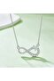 Infinity Symbol Women's Necklace – Zircon Stone Stainless Steel 55 cm Elegant and Meaningful Design - 2