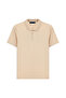Polo Neck Regular Fit Embroidered Cotton T-Shirt - 5