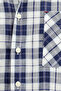 Short Sleeve Regular Fit Cotton Sports Button Collar Plaid Shirt - 7