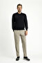Polo Neck Regular Fit Cotton Cashmere Knitwear Sweater - 3