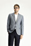 7 Drop Slim Fit Slim Fit Classic Patterned Jacket - 3