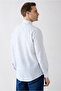 Long Sleeve Regular Fit Striped Cotton Linen Breathable Shirt - 6