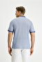 Regular Fit Patterned Lycra Polo Neck T-Shirt - 5