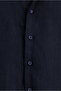 Short Sleeve Regular Fit Button Collar Linen Shirt - 6