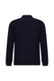 Polo Collar Regular Fit Zippered Embroidered Heat-Retaining Wool Knitwear Sweater - 2