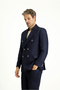 7 Drop Slim Fit Patterned Double-Breasted Jacket - 5