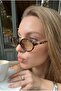 Wuhley Ellipse Leopard Frame Nude Unisex Ultra Light Uv400 Filtered Sunglasses - 3