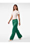 High Waist Wide Leg Palazzo Satin Trousers - 3