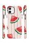 iPhone 12 Vorian Double Layer Case Watermelon Blush Stripe - 2