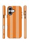 iPhone 16 Plus Vorian Double Layer Case Orange Cream Stripe - 2