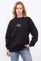 3 Iplik Relax Printed Oversize Sweatshirt