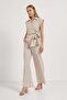 Armalife 4804, a women's set with a tie-bluse and elastic waist pants - 2
