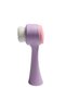 Double-Sided Manual Facial Cleansing and Massage Brush - Blackhead Remover with Exfoliating Effect - Available in Pink, Green, Purple, and White Colors