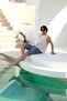 Quick-Drying Patterned Bermuda Swim Shorts with Pockets-26501 - 5