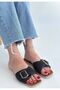Revin Black Skin Slippers - 3